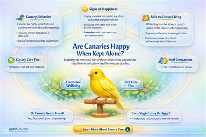 Are canaries happy alone?
