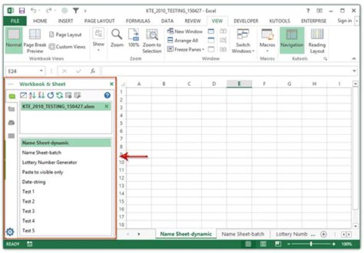 Can you make the tabs in Excel vertical?