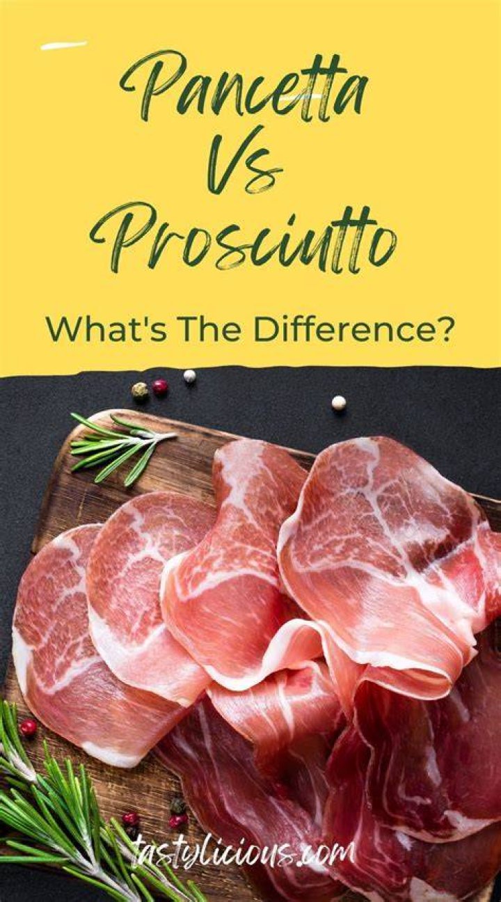 Can you use prosciutto for pancetta?
