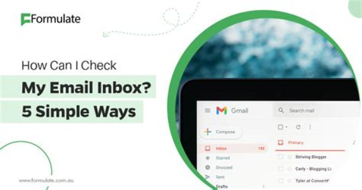 How do I check my Inbox on webmail?
