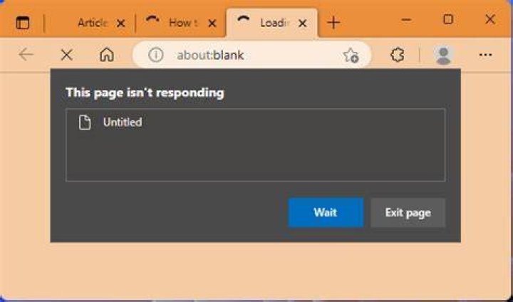 How do I fix a page not responding?