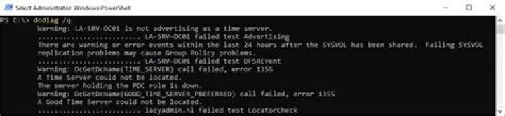 How do I fix DCDiag errors?