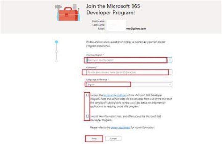 How do I get a free Microsoft developer account?