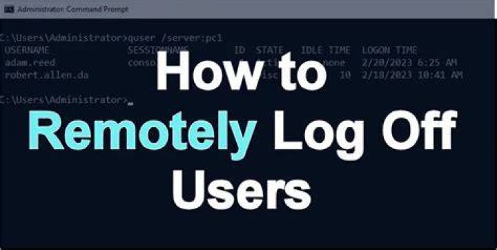 How do I remotely log off a user?