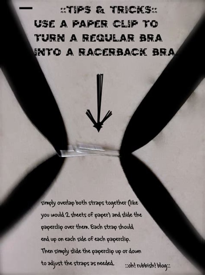 How do you turn a regular bra into a racerback?