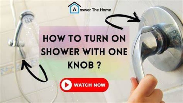 How do you turn on a shower?