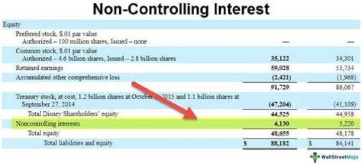 How is non-controlling interest reported?