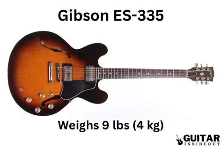 How much does a Gibson ES-335 weigh?