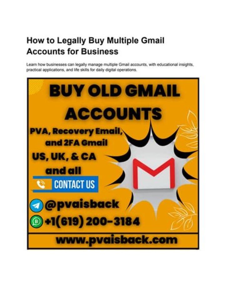 Is buying Gmail accounts illegal?