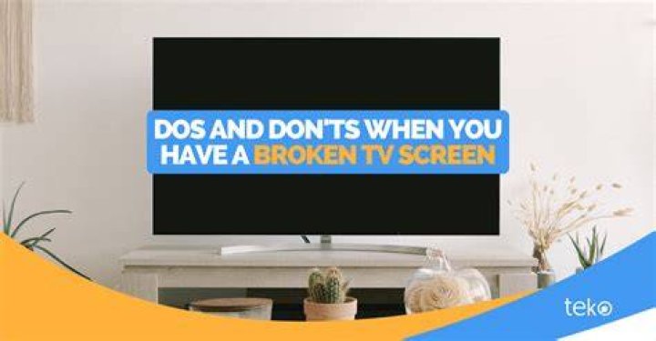 Is it worth replacing broken TV screen?