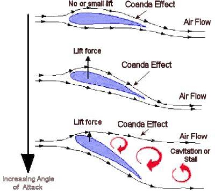 What causes the Coanda effect?