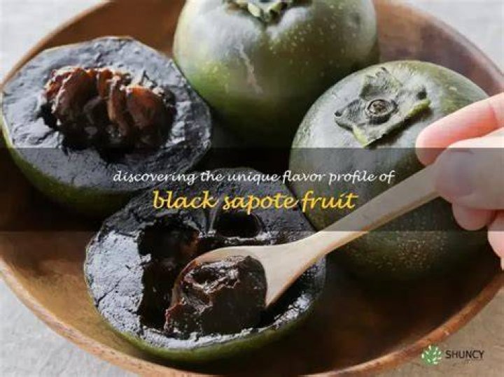 What does black sapote fruit taste like?