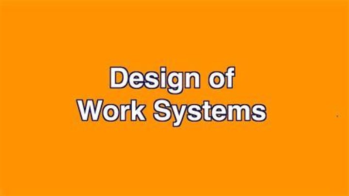 What is a work system design?
