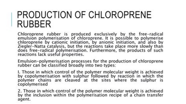 What is chloroprene rubber?
