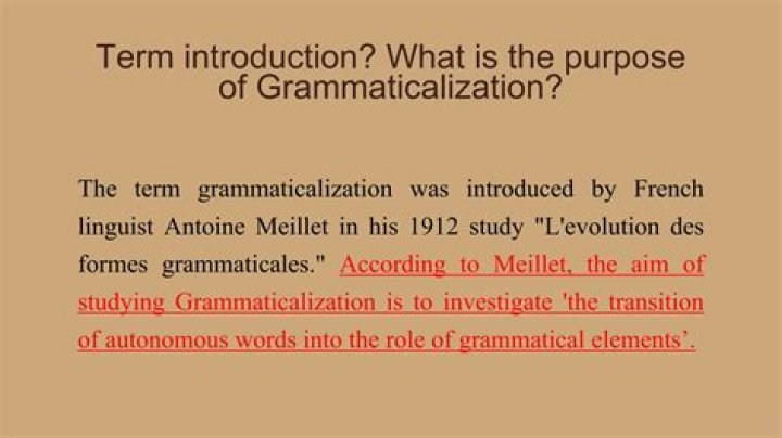 What is grammaticalization and what purpose does it serve?