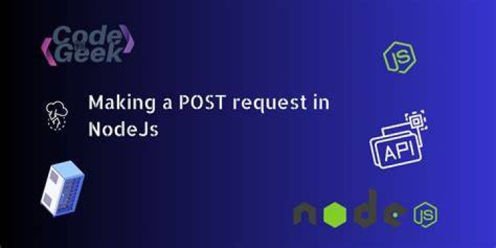 What is request POST in node js?