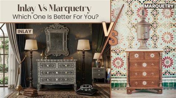 What is the difference between inlay and marquetry?