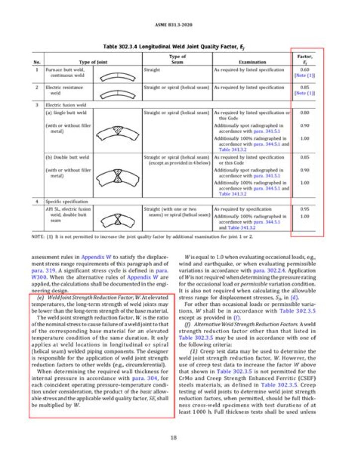 What is weld joint quality factor?