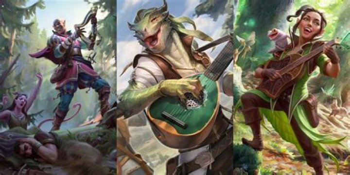 What musical instruments do elves play?