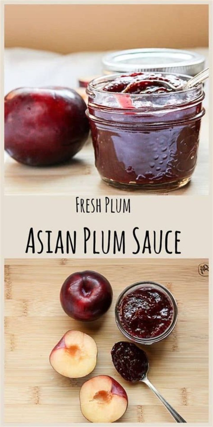 What sauce is made from plums?