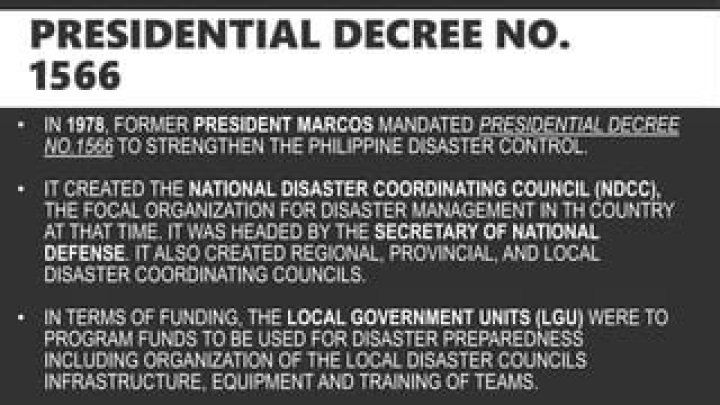 When was Presidential Decree 1566 recognized?
