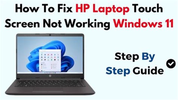 Why is my HP desktop touch screen not working?